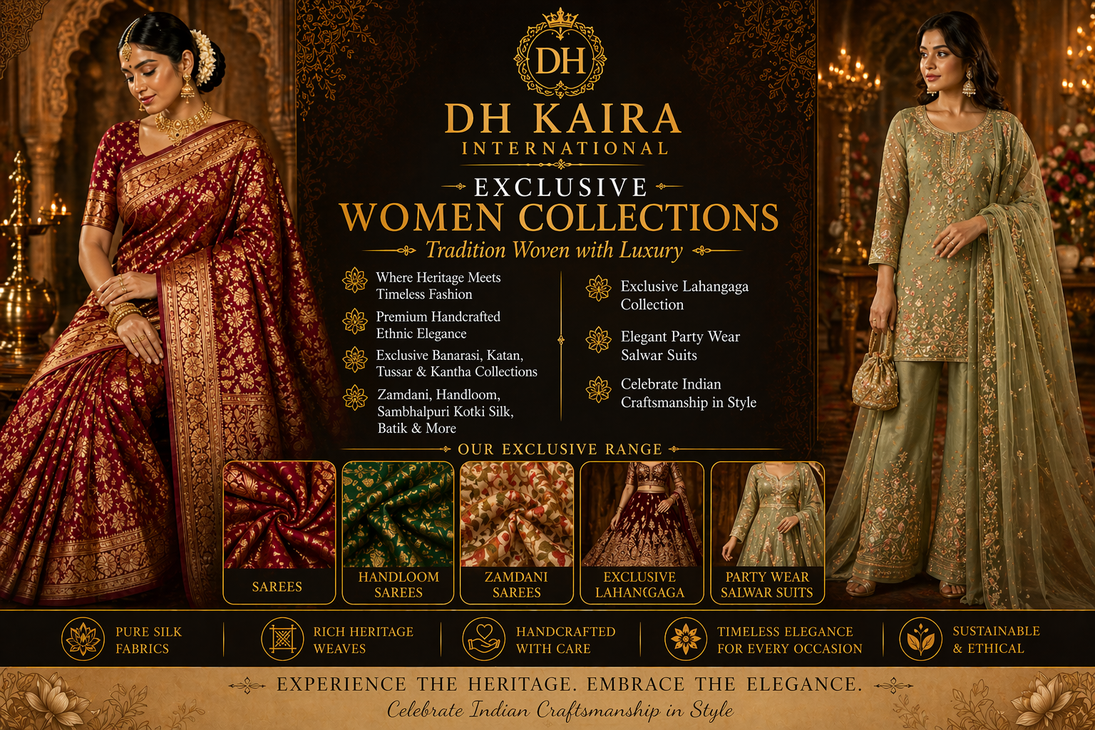 DH Kaira International — Exclusive Women Collections, Tradition Woven with Luxury
